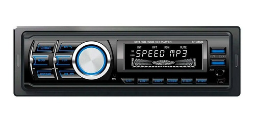 Autoestéreo Speed Con Reproductor Mp3-usb-sd-bt Sp-35ub