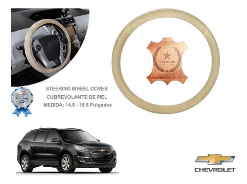 Funda Cubrevolante Beige Piel Chevrolet Traverse 2015