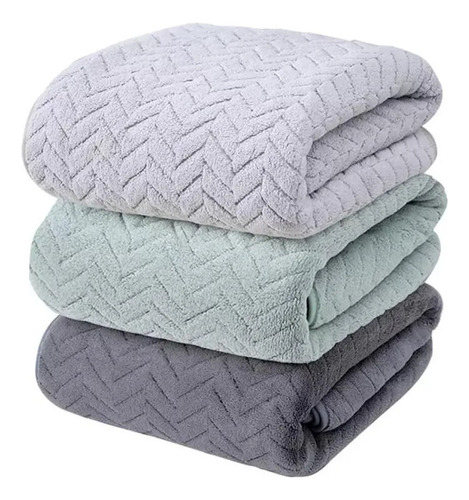 Toallas De Baño Completas De 3 Piezas, Grandes, 70 X 140 Cm