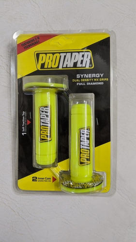 Puños Manoplas Universal Pro Taper Color Amarillo Fluo
