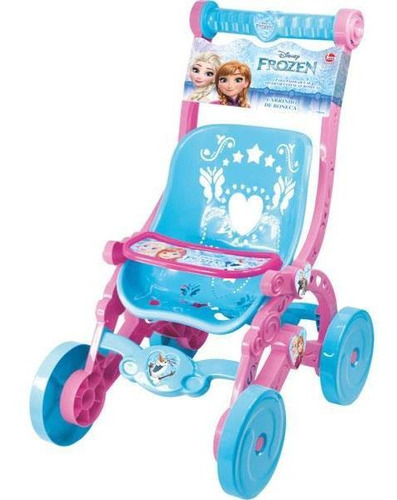 Carrinho De Boneca Infantil Princesa Frozen Disney Lider