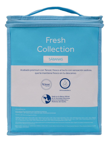 Sealy Fresh Juego de sábanas colchón queen color blanco lisa