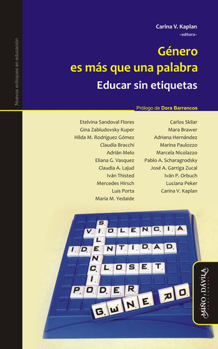 Género Es Más Que Una Palabra. Educar Sin Etiquetas