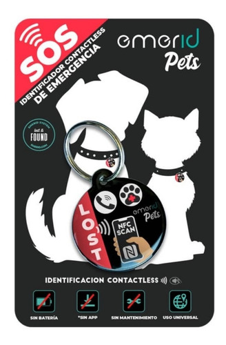 Emerid Pets Placa Identificadora Para Perros Y Gatos