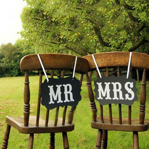 Letreros Para Silla De Boda De L Mr And Mrs Photo Props 911l