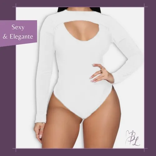 Body Dama Bodysuit Manga Larga Moda 2 X Precio Publicado