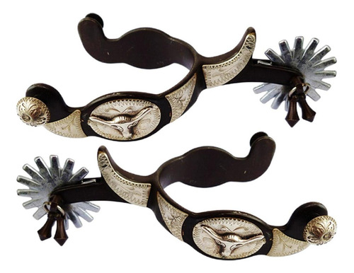 Espuelas De Acero Inoxidable Compatible Con Marron Oscuro