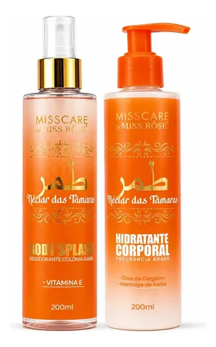 Kit Body Splash Hidratante Nectar Das Tamaras Miss Rose