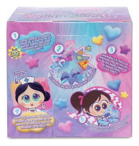 Peluche Bebé Shulada Distroller Neonato Azul-amarillo-rosa