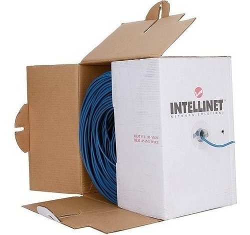 Bobina Cable Utp Cat5e Intellinet Cca 305m Azul 362344