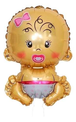 Globos Metalizados Bebe Oso Pie Tetero Coche Babyshower 30cm