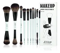 Comprar Jessup Juego De Brochas De Maquillaje 10 Brochas Doble Punta