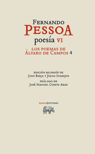 Poesía Vi - Álvaro Campos 4, Fernando Pessoa, Ed. Abada