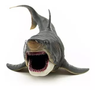 Tiburon Prehistórico Jurassico De 30 Cm Figura De Dinosaurio Megalodon Didacti Juegos