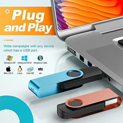 Paquete De 10 Unidades Flash De 32 Gb A Granel, Kepmem Metal