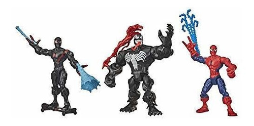 Set De Figuras De Acción 6'' Spiderman Venom Y Miles
