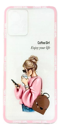 Funda Tpu Diseño Coffe Girl Para Moto G84