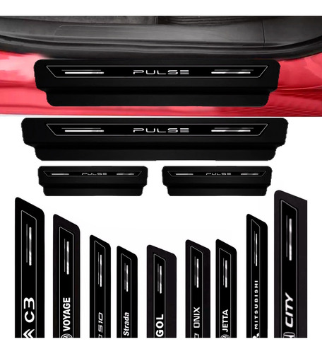 Kit 8 Peças Soleira Super Protetora Premium - Todas Marcas