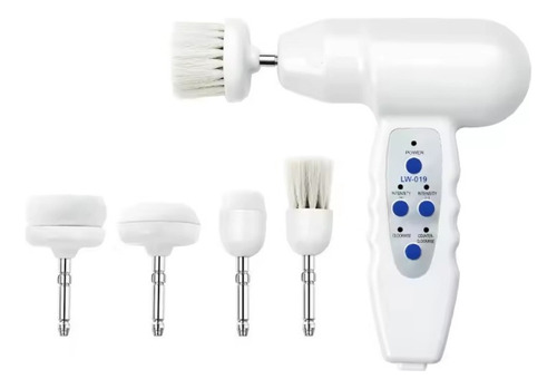 Cepillo giratorio eléctrico Dreamy Skin para limpieza facial 5 en 1 color blanco
