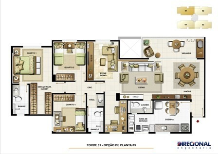 Imagem 3 de 5 de Apartamento - Caicara - Ref: 39974 - V-39974