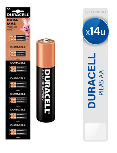 14 X Pilas AA DURACELL Pilas Alcalinas 1.5V