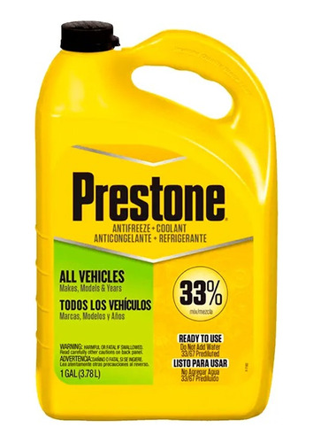 Refrigerante Prestone 33% Color Verde