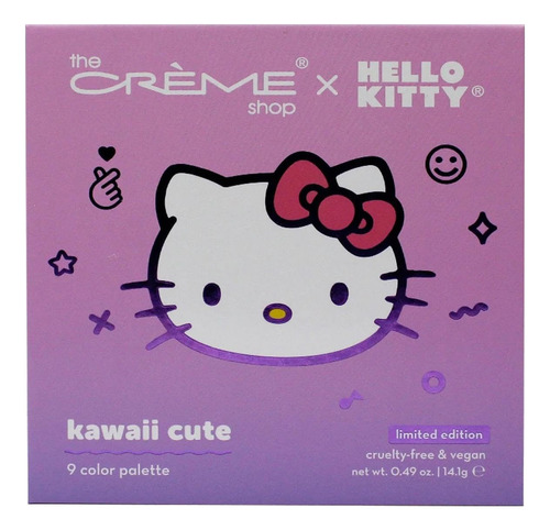 Paleta De Sombra De Ojos Kawaii Hello Kitty 28 Gramos