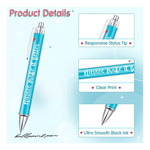 Bolígrafos De Enfermera Dibujos Animados Encantadores Tinta