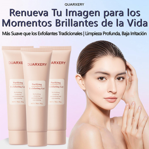 Gel Exfoliante Purificador Quarxery, 2 Unidades, 100 G