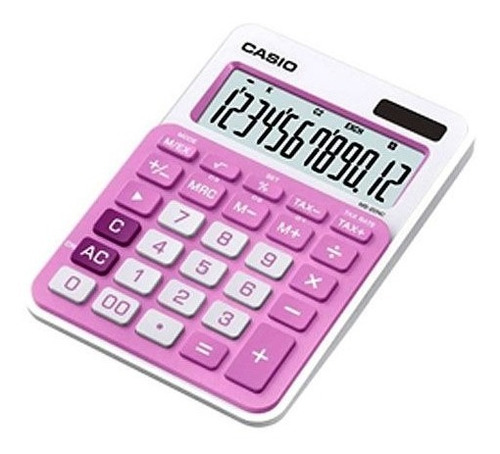 Calculadora Casio Colorful Ms-20nc-pk 12 Dígitos