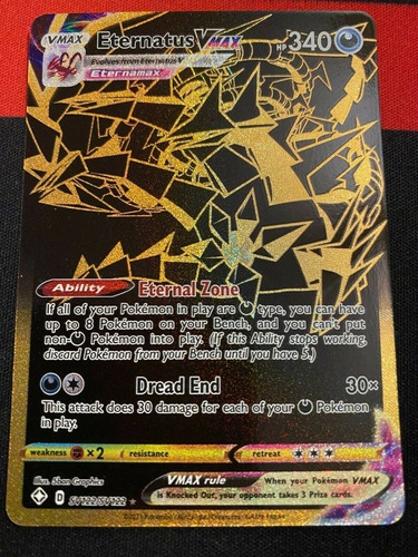 Eternatus Vmax Shiny Carta Pokémon Tcg Original+10cartas