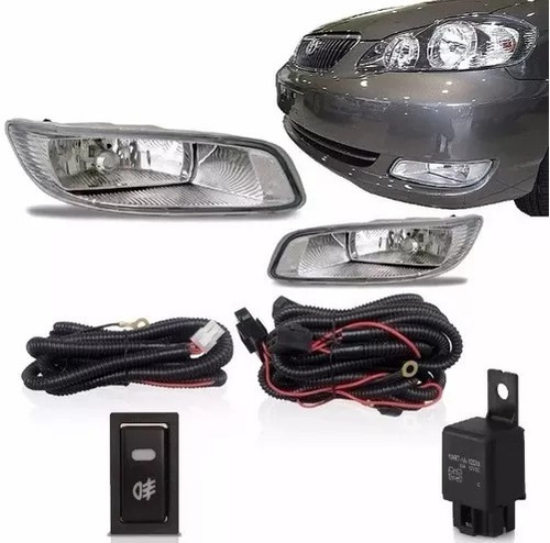 Imagen 5 de 10 de Kit Faro Auxiliar Para Toyota Corolla 2005 06 2007 2008