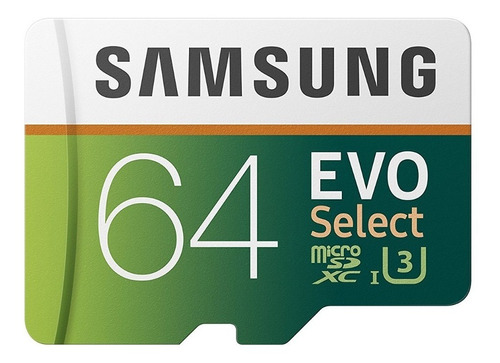 Tarjeta de memoria Samsung MB-ME64GA/AM  Evo Select con adaptador SD 64GB