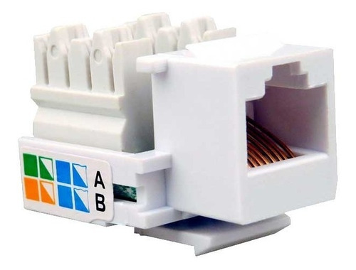 Imagen 1 de 1 de Jack Coupler Voz Cat3 Keystone Rj11 Telefono Inserto