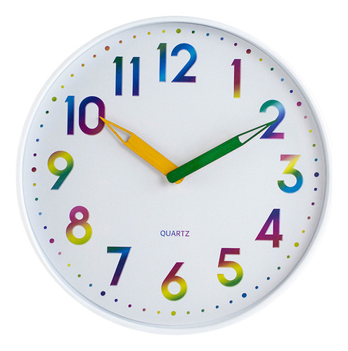 Reloj De Pared Infantil Fácil De Leer, Silencioso, No Hace T