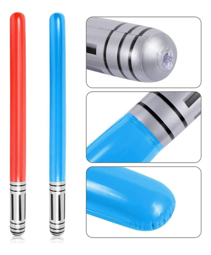 16 Pcs Sable De Luz Inflable - Liyde Juguetes De Sable De Lu