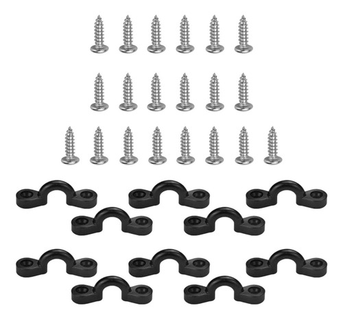 2 X 10x Kayak Pad Eye Deck Loop Pad Eye Deck Rigging Set
