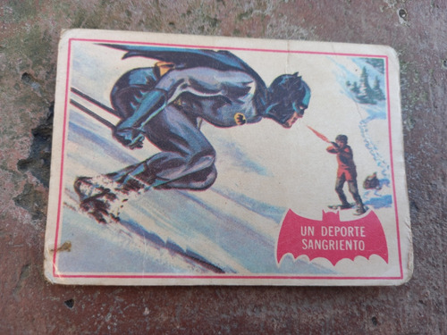 A- Figurita Batman Tarjeta Año 1966 N.4