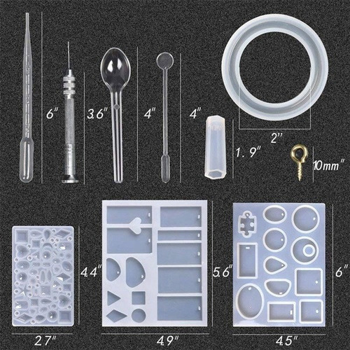 277pcs Bricolaje Joyería Molde Molde De Resina Silicona Mold