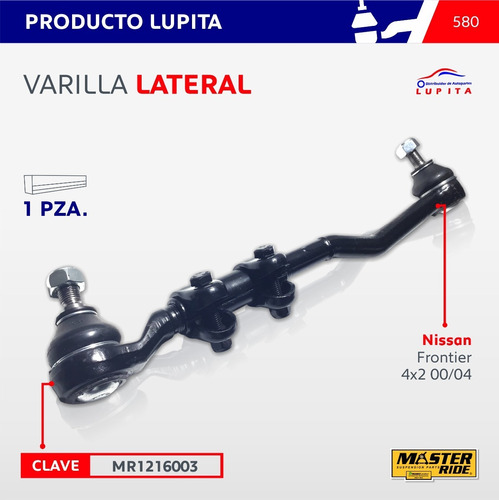 Varilla Lateral Nissan Frontier 4x2 Np300 Pickup 4x2 09-14 ,