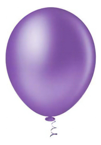 50 Unidades - Balão Bexiga Tamanho Nº 9 Cristal Violeta