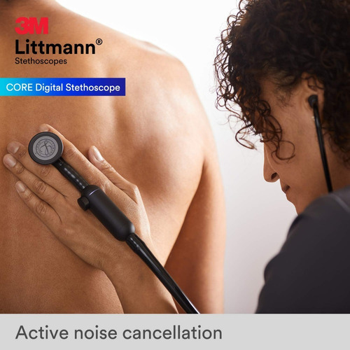 Estetoscópio 3m Littmann Core Digital Bluetooth Preto 8480 Black