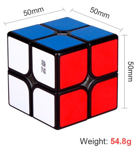 Cubo 2x2 Clásico Qiyi Toys Original Profesional Lubricado