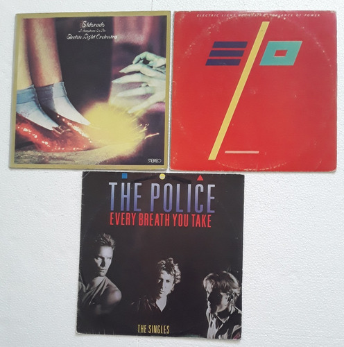 Electric Light Orchestra 02 Lps E The Police 01 Lp 03 Discos