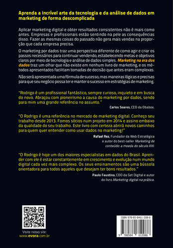 Marketing na era dos dados: O fim do achismo, de Nascimento, Rodrigo. Editorial Editora Évora Eireli - EPP, capa mole em português, 2019