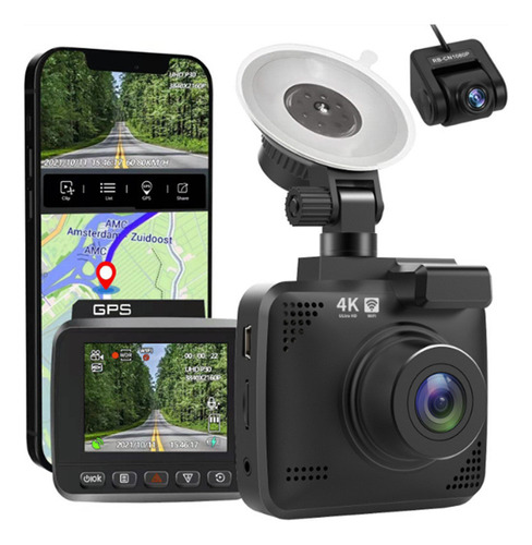 Dash Cam De 2k+1080p Y Máquina Todo En Uno Con Gps Oculto Co