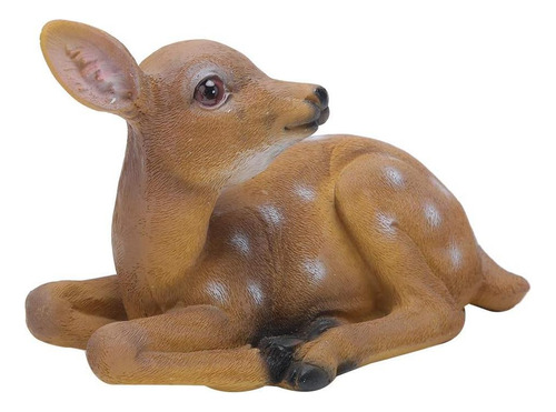 Wohpnle 2pcs Deer Statue, Sika Deer Figurine Escultura Al Ai