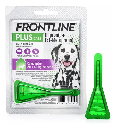 Antipulgas Frontline Plus Cães 20-40kg | Controle De Pulgas, Carr...