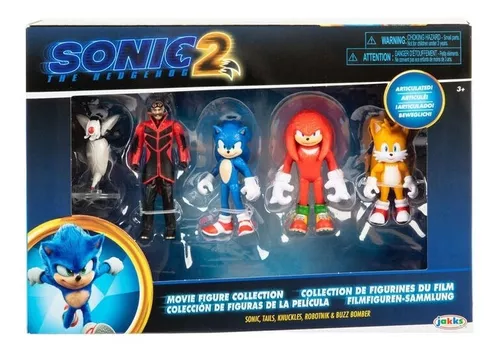 Kit 4 Personagens Turma Do Sonic