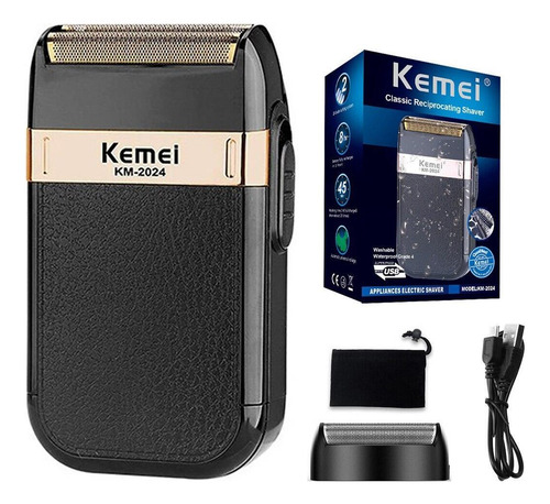 Barbeador Elétrico Kemei Classic Shaver Km-2024 - Bivolt